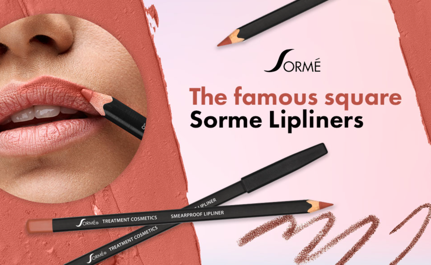 Sorme Cosmetics Smearproof Lipliner, (26) Cognac