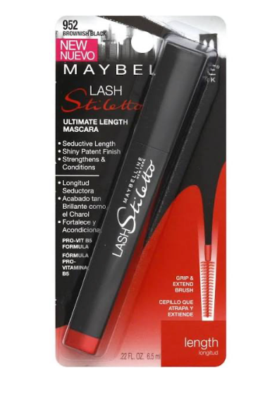 Maybelline Lash Stiletto Mascara, Ultimate Length, Brownish Black 952