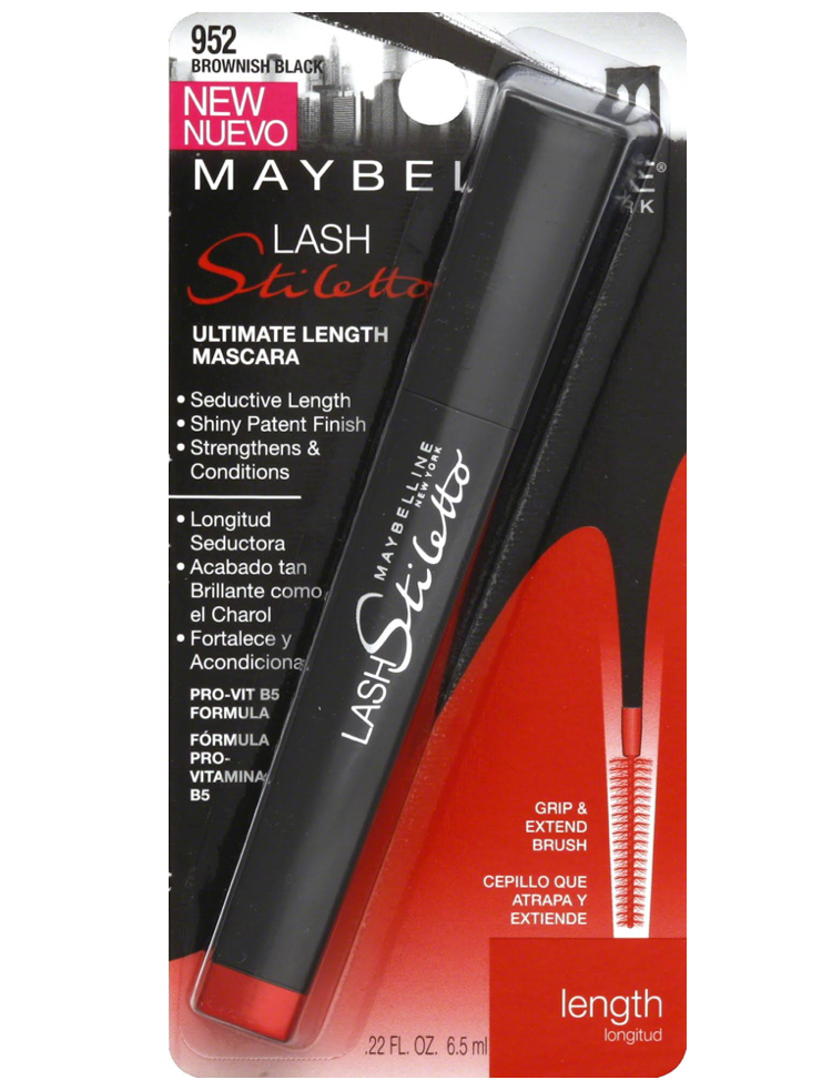 Maybelline Lash Stiletto Mascara, Ultimate Length, Brownish Black 952