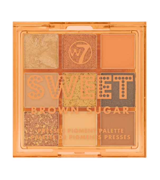 W7 COSMETICS, Sweet Pressed Pigment Palette, Brown Sugar