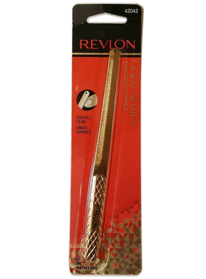 Revlon Gold Series Nail File, Titanium Coated for Maximum Durability