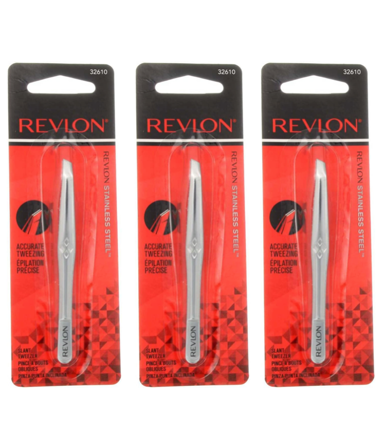 Revlon Stainless Steel (32610) Accurate Tweezing (Pack of 3)