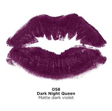 REVLON Super Lustrous Lipstick, Matte Finish, Dark Night Queen [058]