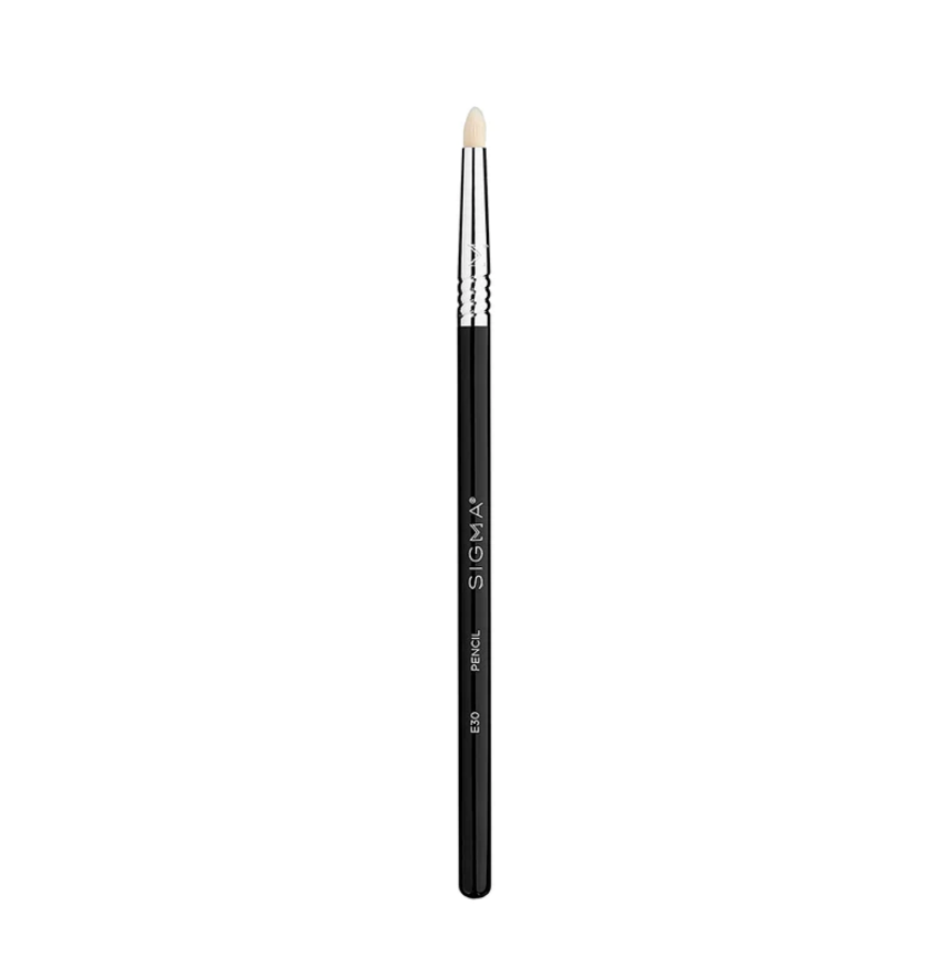 Sigma Beauty Pencil Brush (E30) - Black/Chrome