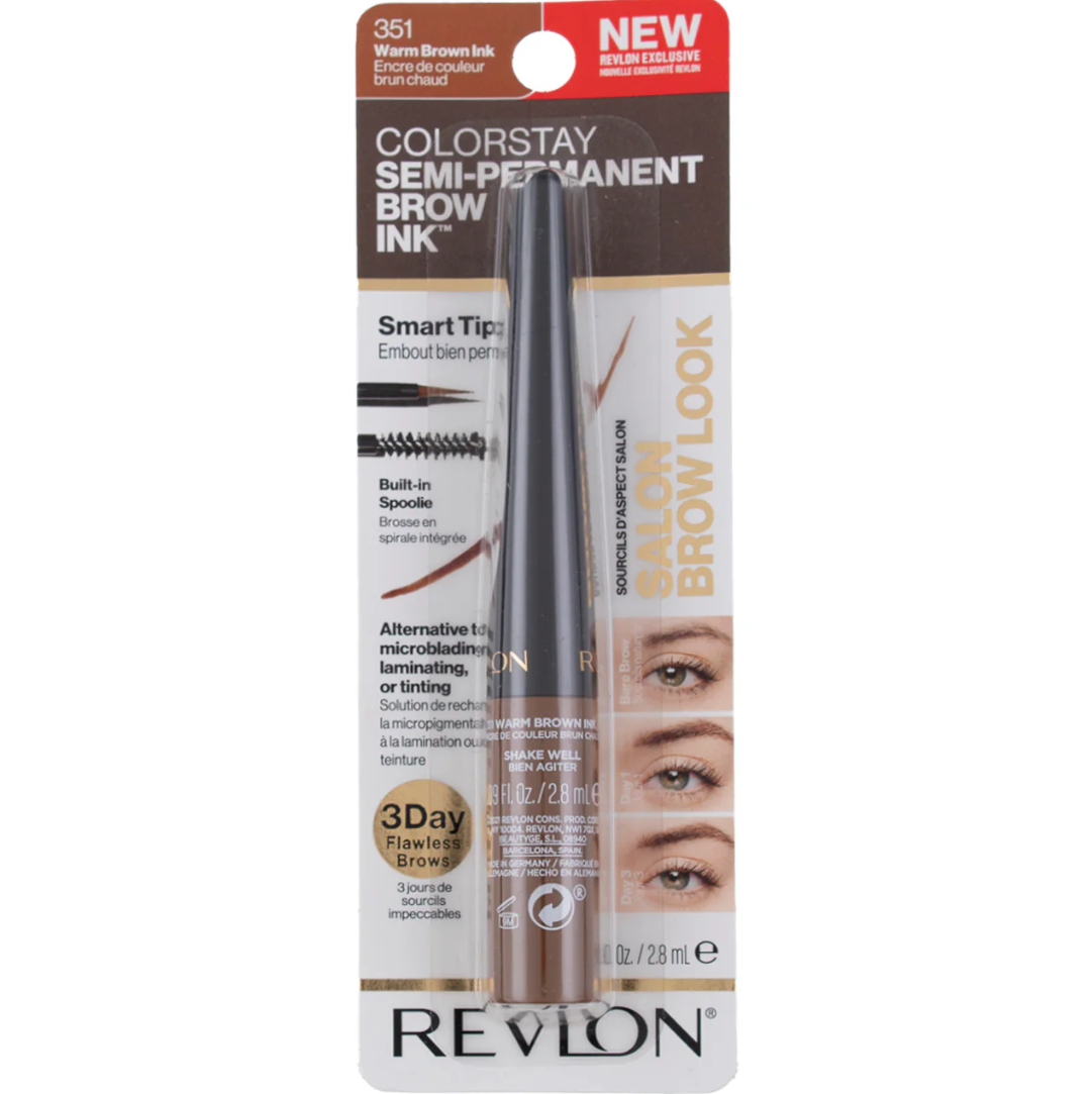 Revlon ColorStay Brow Ink, Semi-Permanent, Warm Brown Ink 351