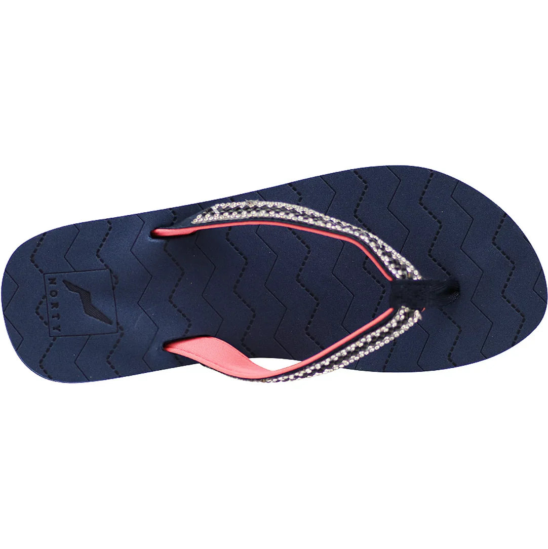 NORTY Women's Flip Flops Adult Female Sandals, Navy (12054)