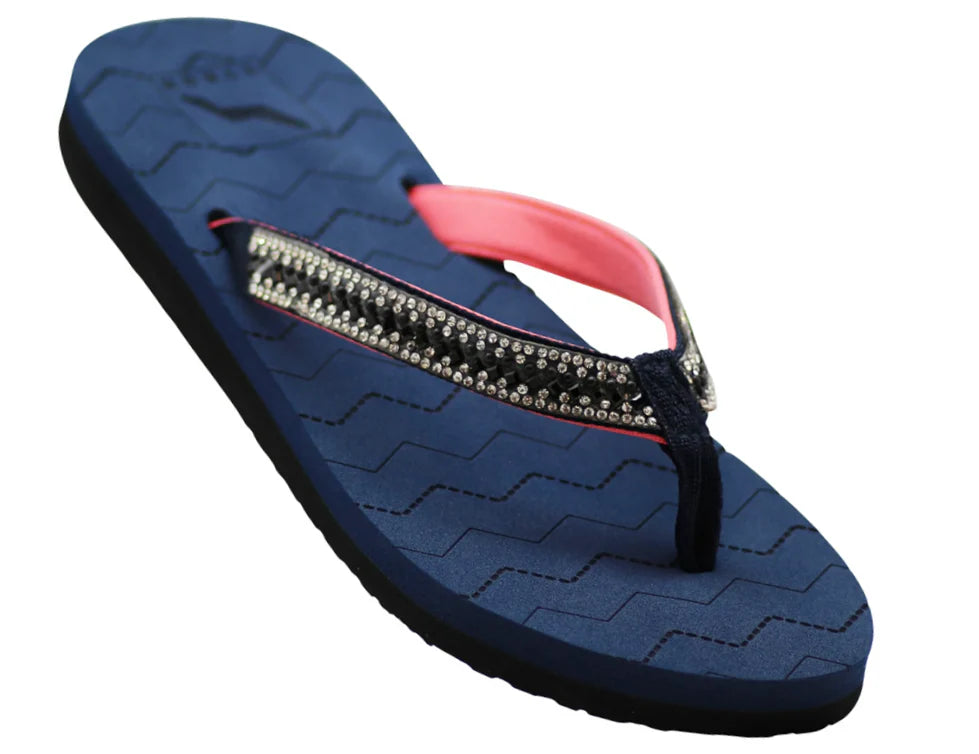 NORTY Women's Flip Flops Adult Female Sandals, Navy (12054)