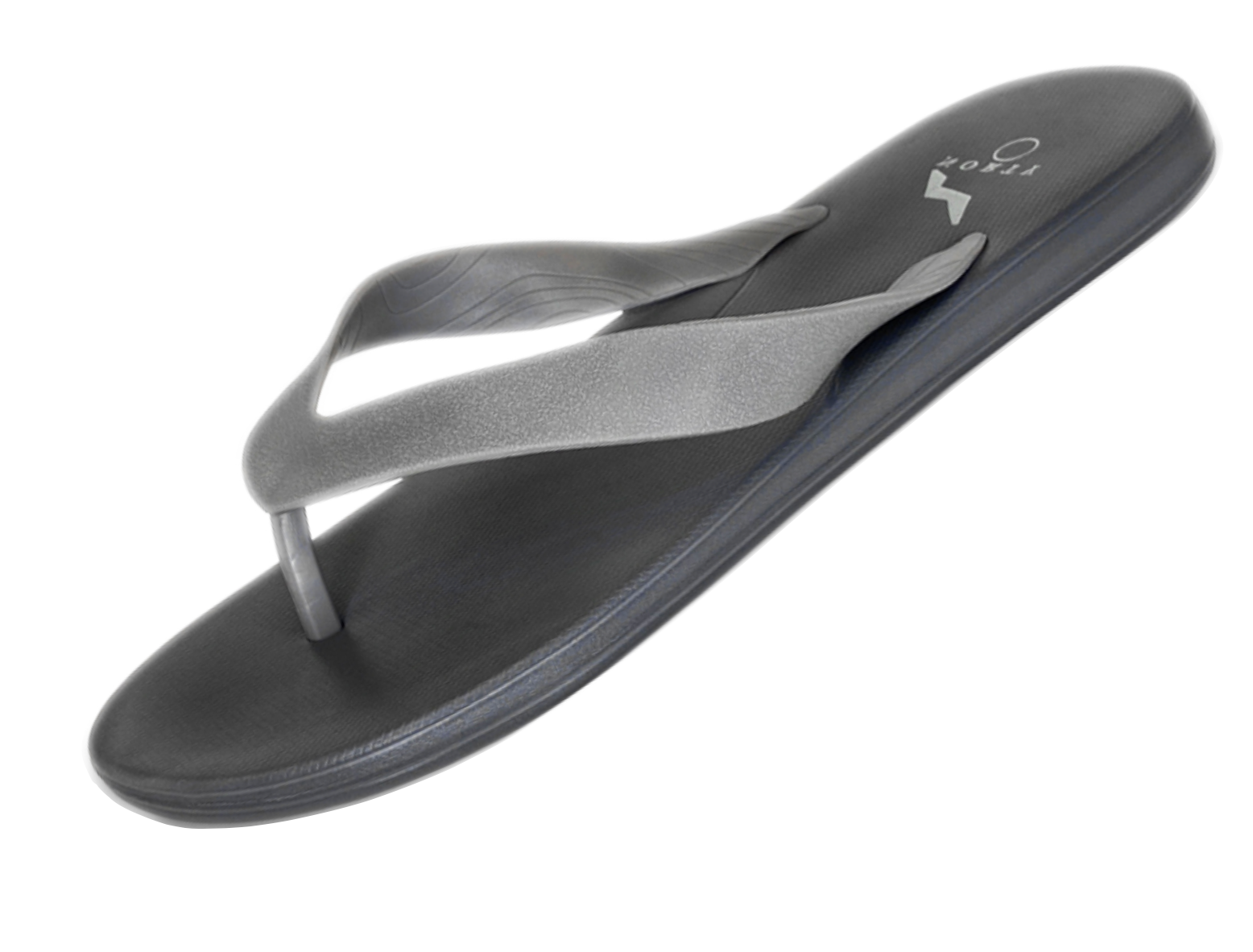 NORTY Men's Easy to Wear Casual EVA Flip Flop Sandal, Grey (22007B)