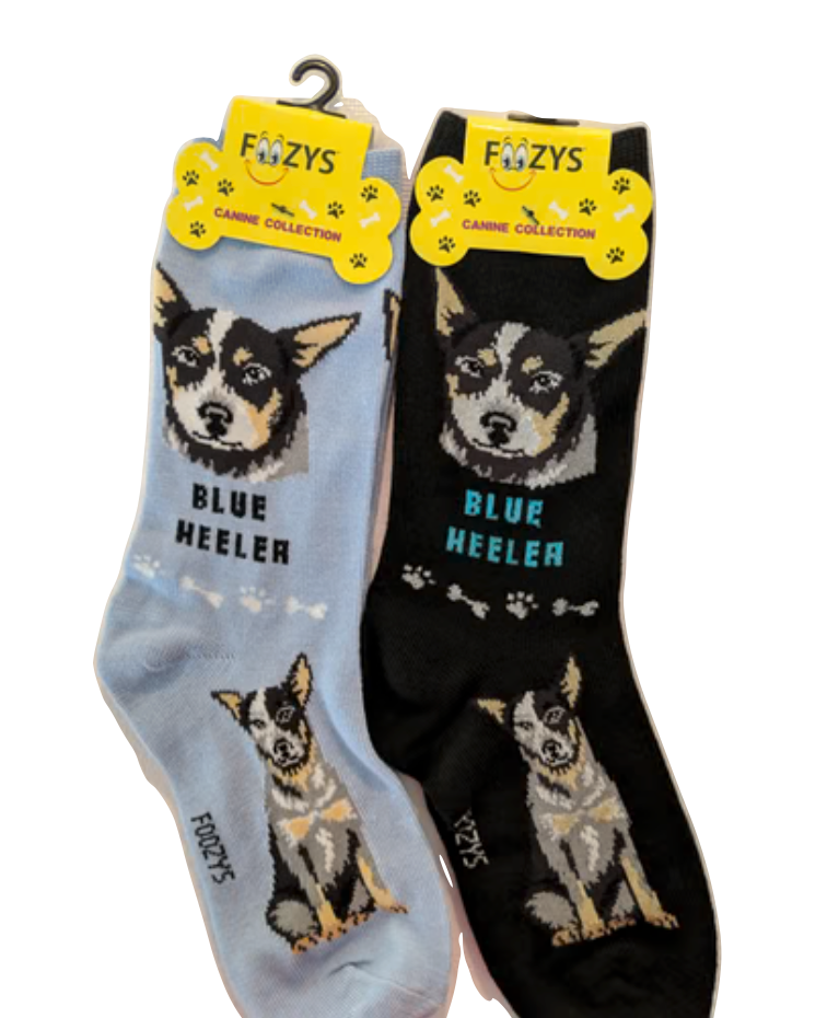 Foozys Unisex Crew Socks Canine Large & Medium Dog Breed Novelty Sock