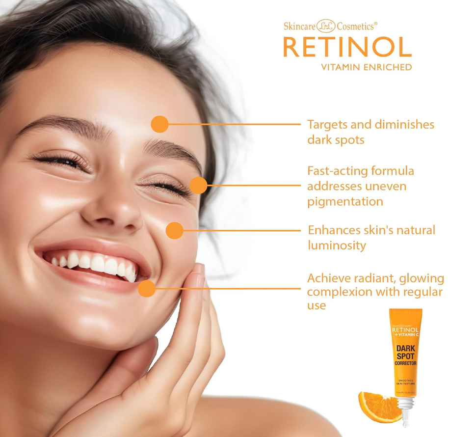 RETINOL Vitamin C Dark Spot Corrector with Vitamins A + C + B3