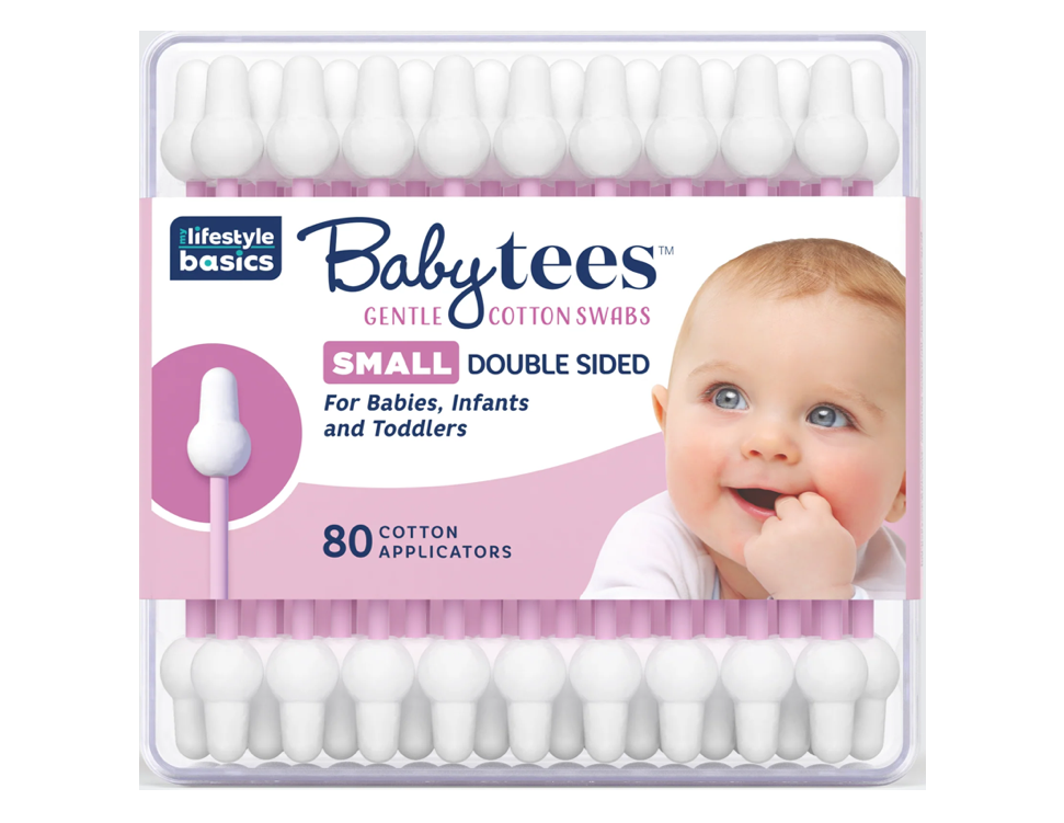 Stylist Secrets Baby Tees Small, 80 Cotton Applicators (2-Pack)