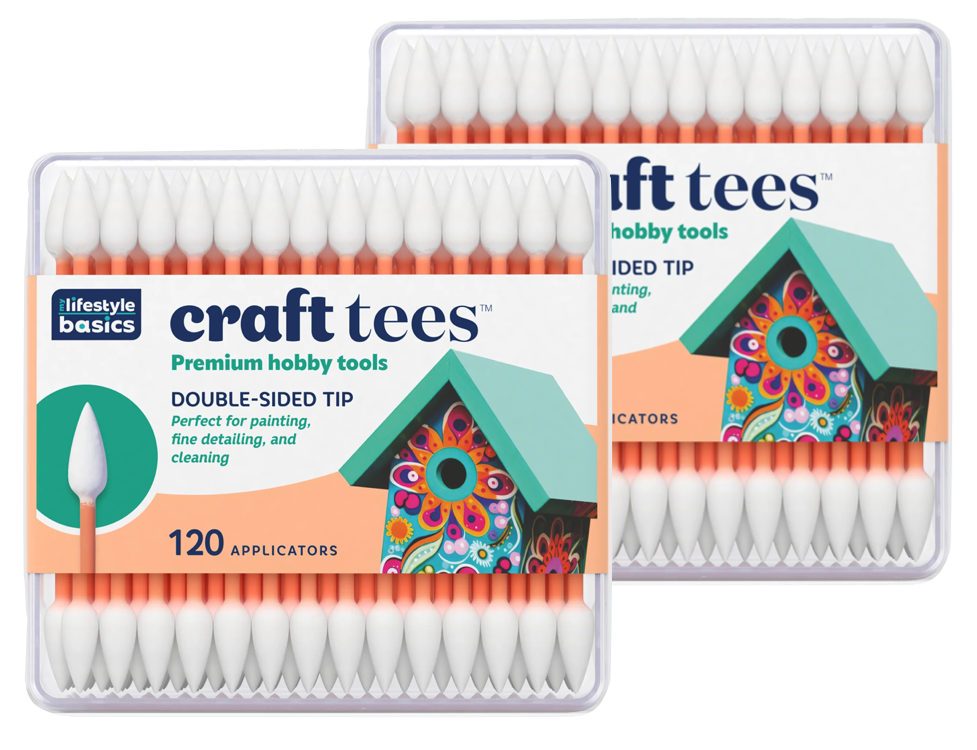 Stylist Secrets Craft Tees, 120 Cotton Applicators [90500-000]