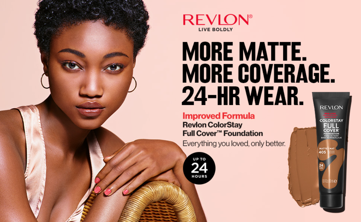 Revlon ColorStay Full Coverage Cream Foundation Makeup, Matte Finish