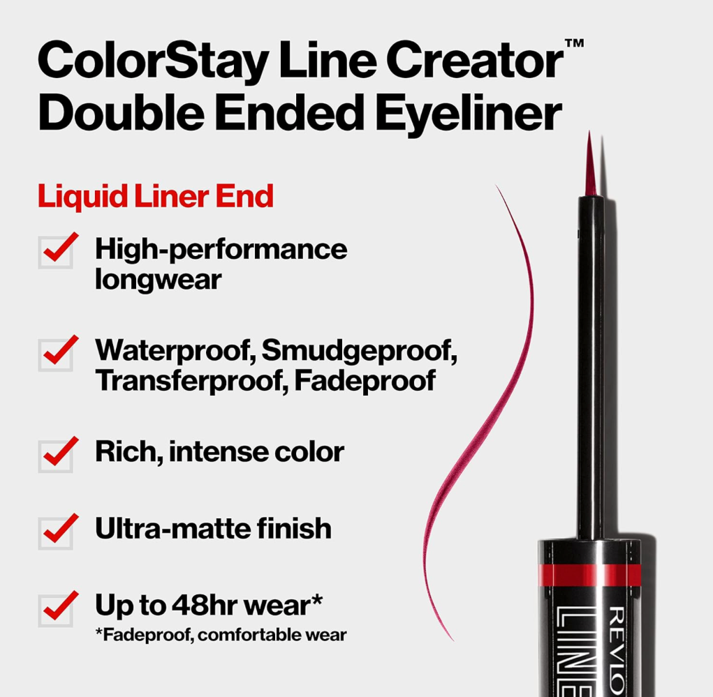 Revlon ColorStay Line Creator Double Ended Liner, Blackout (151)