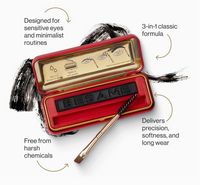 Besame Cosmetics Cake Mascara, Liner & Brow & Brow Definer, Black