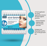 Stylist Secrets® Eye Tees Cotton Swabs tips (80 Count) (3-PACK)