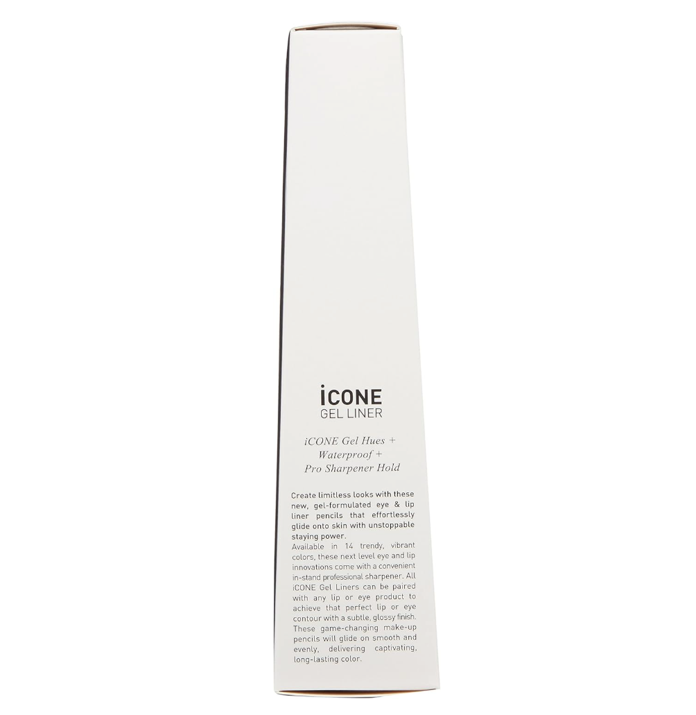 CAILYN Cosmetics iCONE GEL EyeLiner with Sharpner Holder, 01 BLACK
