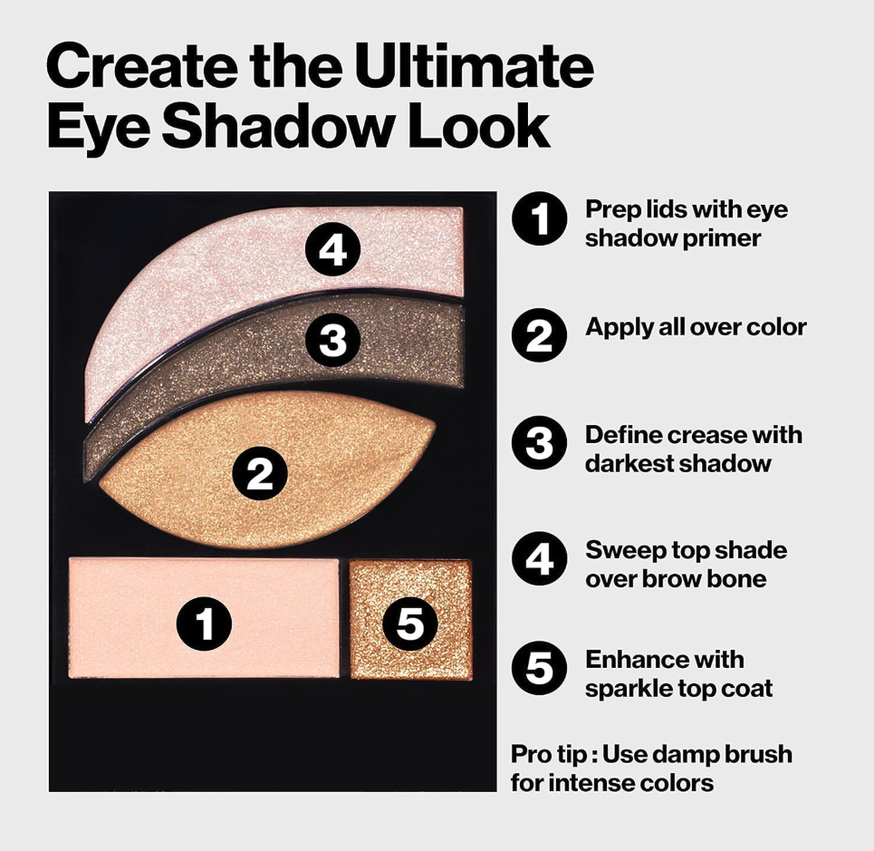 Revlon Photoready Primer + Eyeshadow + Sparkle Palette - [523] Rustic