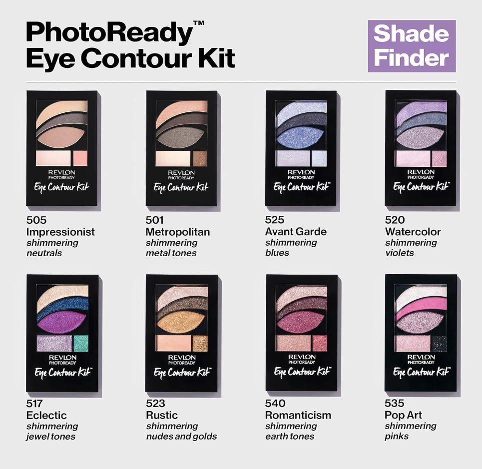 Revlon Photoready Primer + Eyeshadow + Sparkle Palette - [523] Rustic