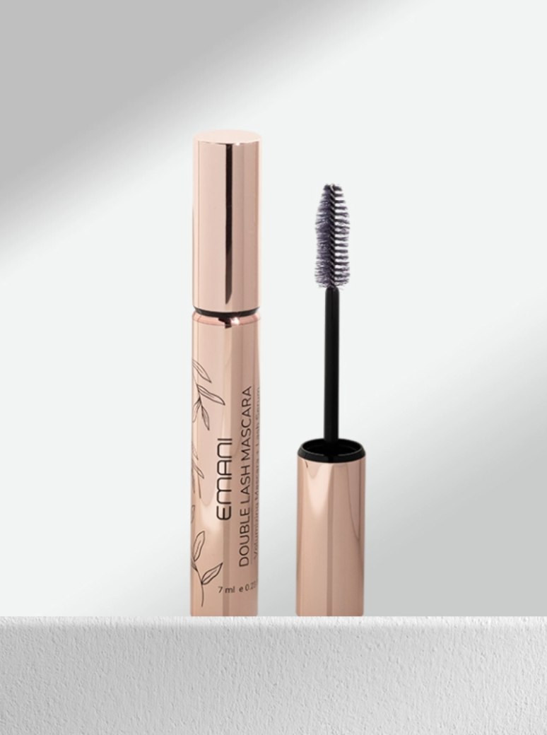 EMANI VEGAN COSMETICS Double Lash Mascara - Natural + Organic, Black