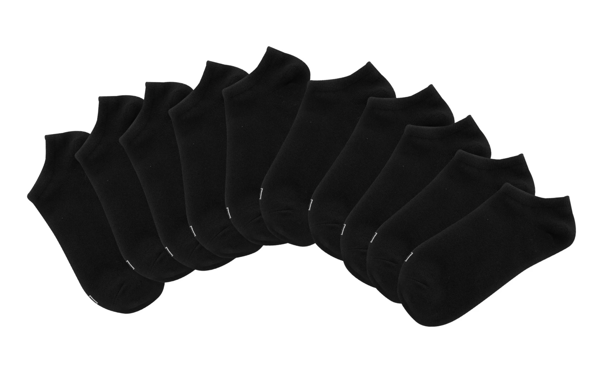K Bell Women's No Show Sock - Black (20-Pair)