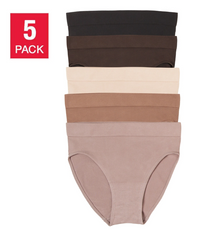 Felina Body Smooth Hi Cut Seamless Brief - Cocoa Beans (5-pack)