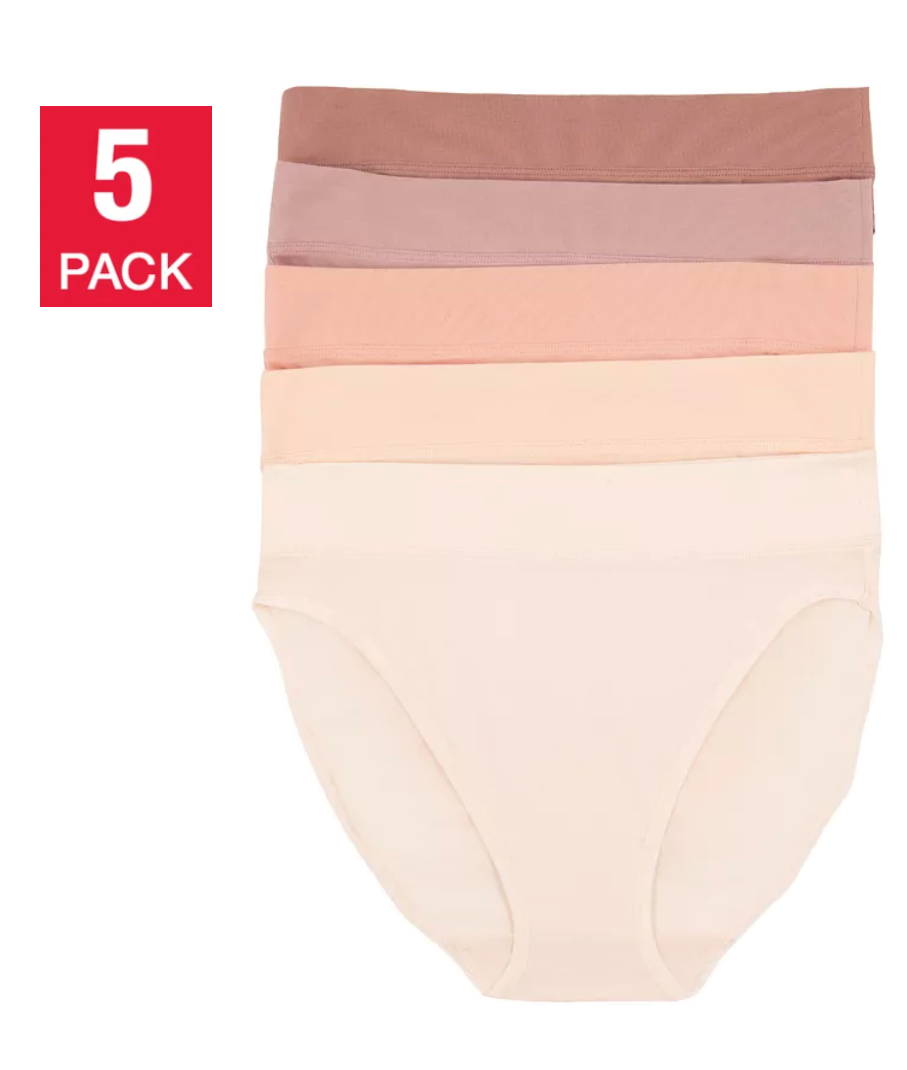 Felina Pima Cotton Hi-Cut Underwear - Sun Kissed (5-pack)