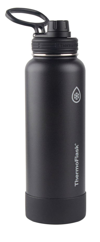 ThermoFlask  Stainless Steel Water Bottle, 40oz, Assorted Colors (2-pack)