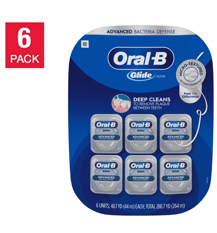 Oral-B Glide Advanced Multi-Protection Floss (6-Pack)