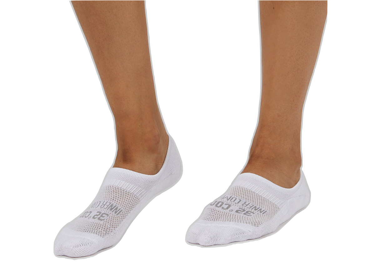 32 Degrees Women's Cool Comfort No-Show Socks, White (6-Pack)
