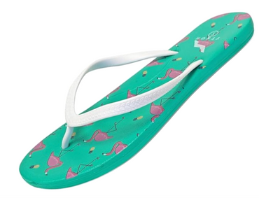 NORTY Women's Easy to Wear Casual EVA Flip Flop Sandal, Flamingos Teal (22017B)