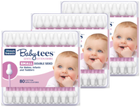 Stylist Secrets Baby Tees Small, 80 Cotton Applicators (3-Pack)