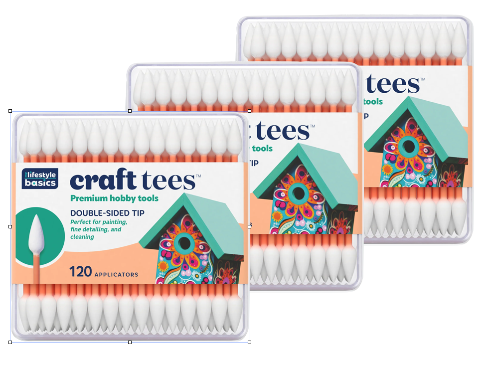 Stylist Secrets Craft Tees, 120 Cotton Applicators [90500-000]