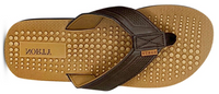 NORTY Mens Flip Flops Adult Male Beach Thong Sandals (11122) Tan Brown