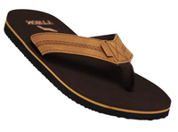 Norty Men's Flip Flop Sandal Brown/Tan (11130)