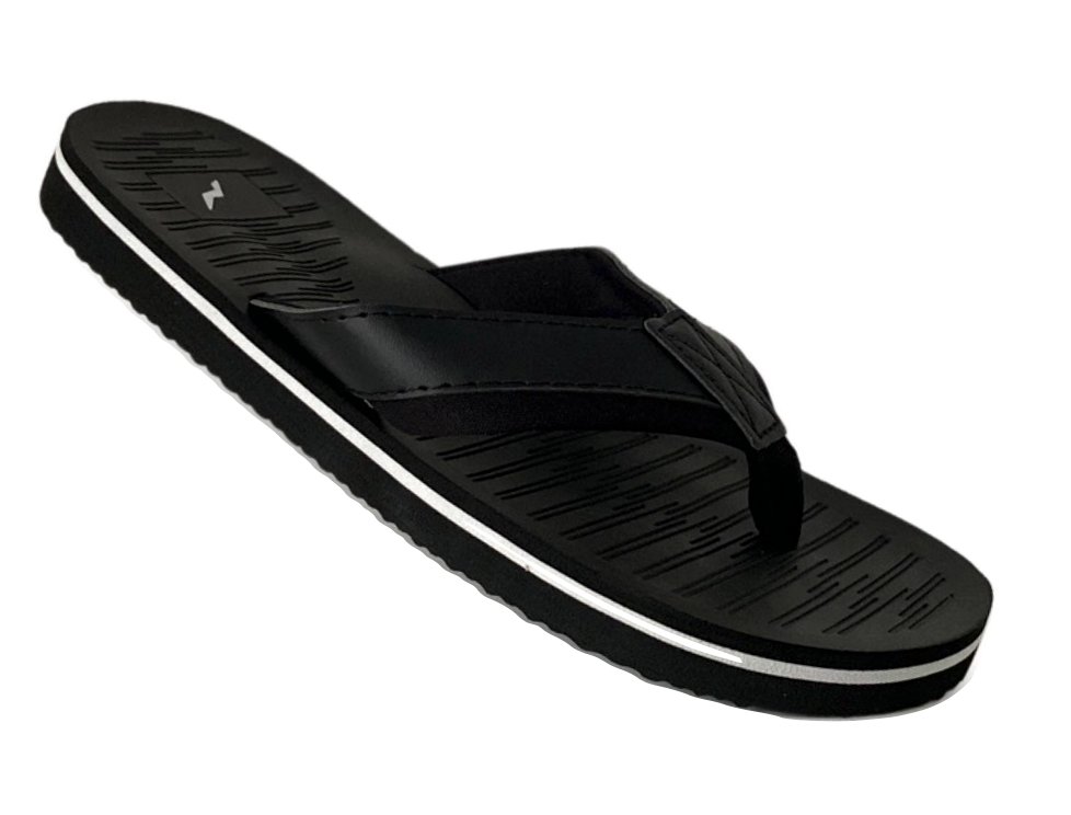 NORTY Men's Sandals Flip Flop, Black (11158)