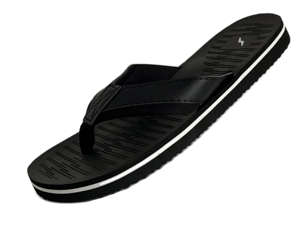 NORTY Men's Sandals Flip Flop, Black (11158)