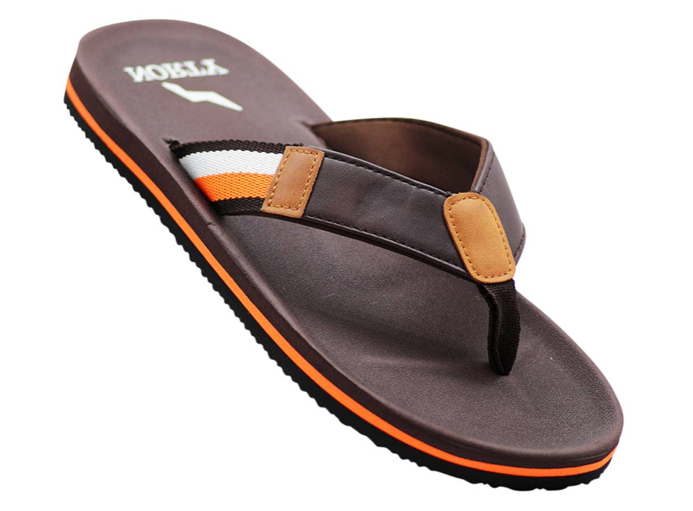 NORTY Men's Flip Flop Sandal Brown/Orange (11042)