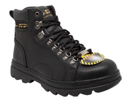 AdTec Men's Hiker Work Boots - Steel Toe - Black - 1980