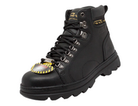 AdTec Men's Hiker Work Boots - Steel Toe - Black - 1980