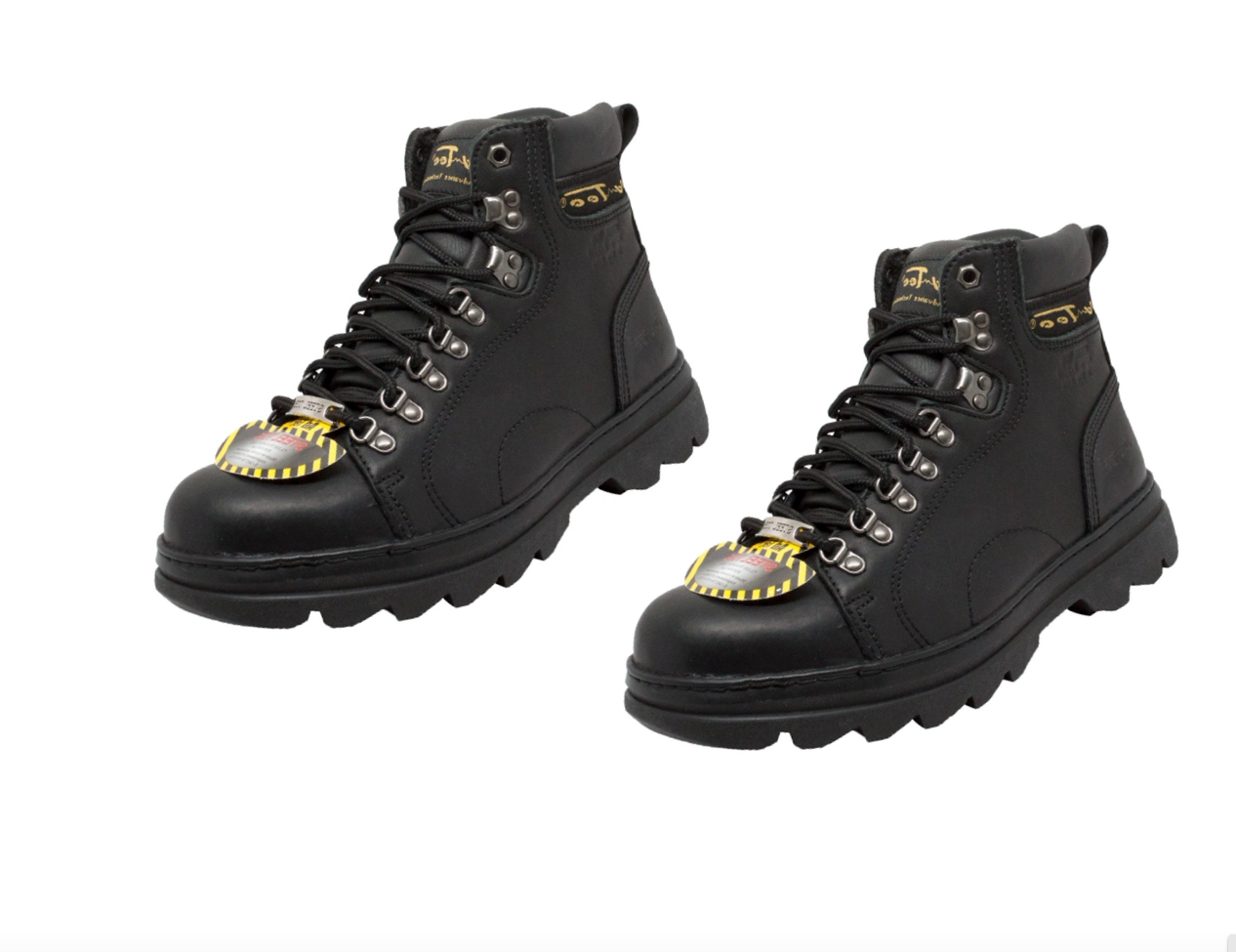 AdTec Men's Hiker Work Boots - Steel Toe - Black - 1980