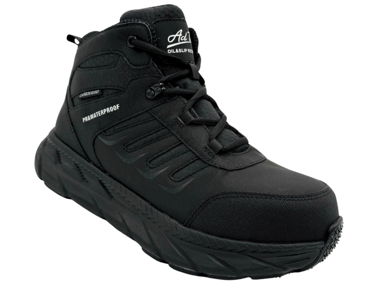 AdTec Men's Ultralight 6" Work Boot: (9258PR) - Black