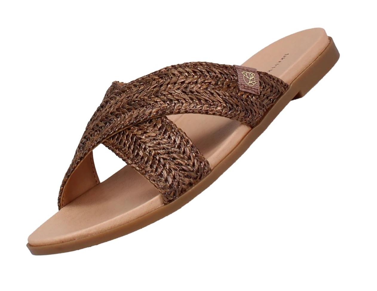 Draper James Ladies' Raffia Sandal, Brown