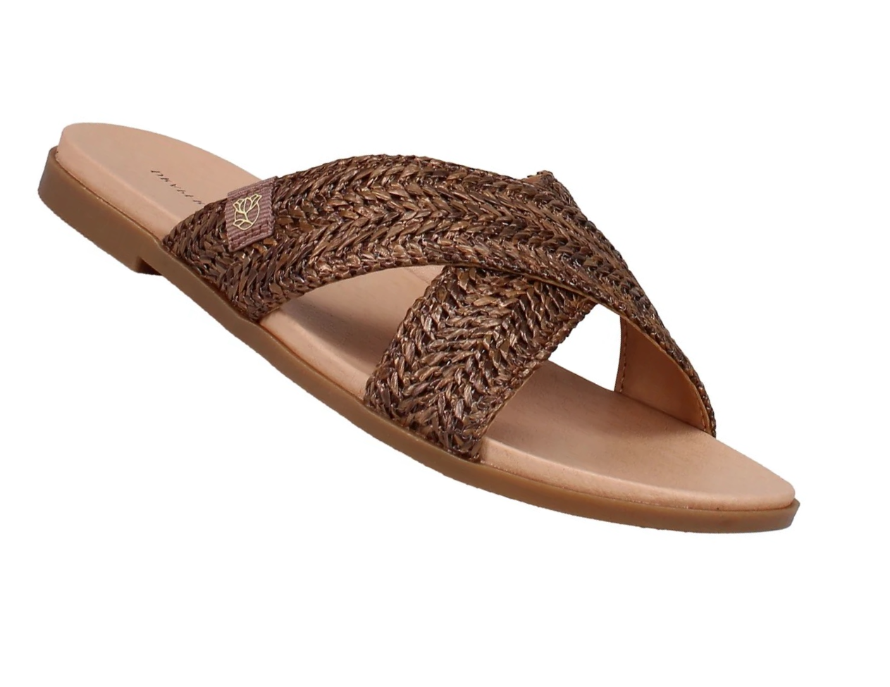 Draper James Ladies' Raffia Sandal, Brown