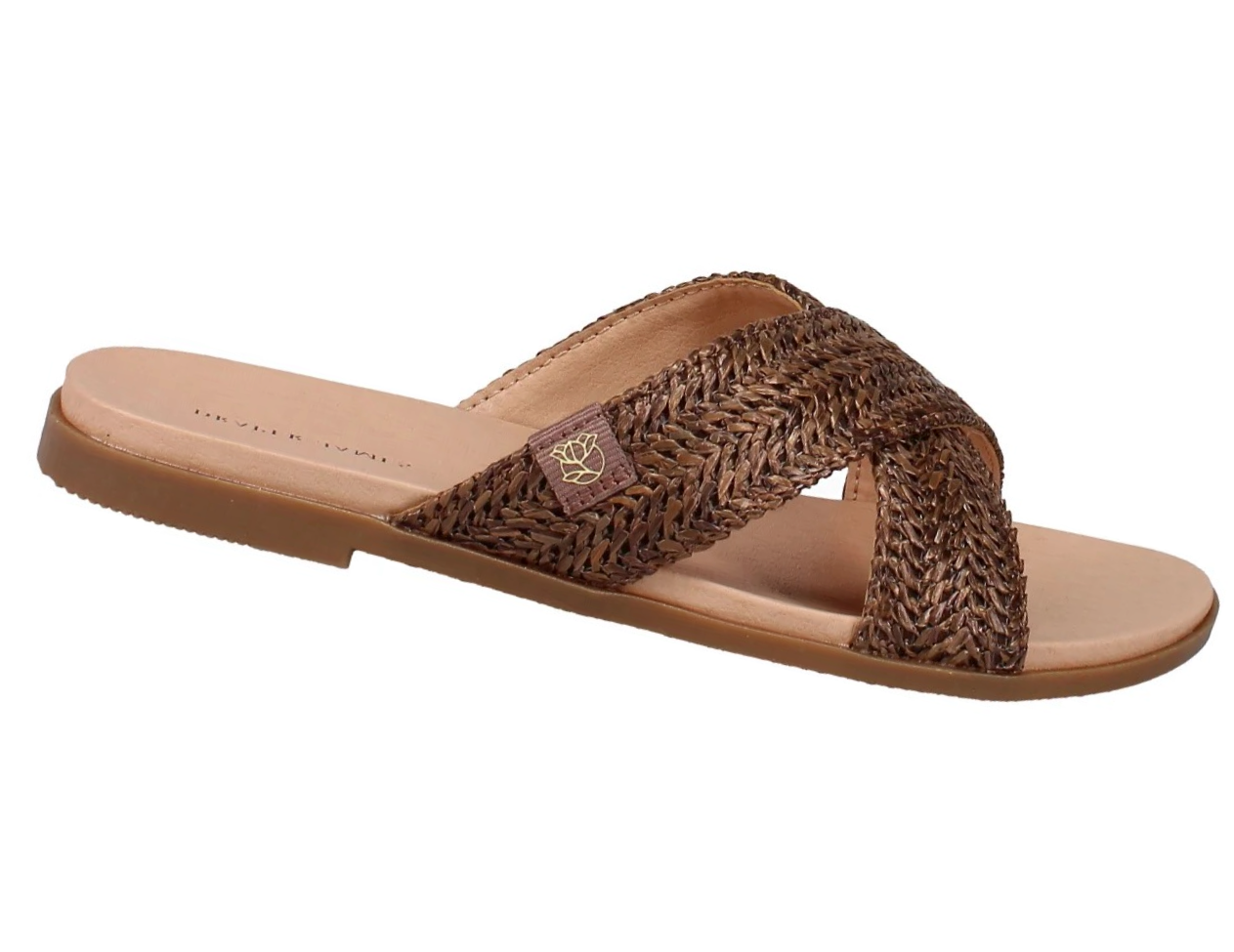 Draper James Ladies' Raffia Sandal, Brown