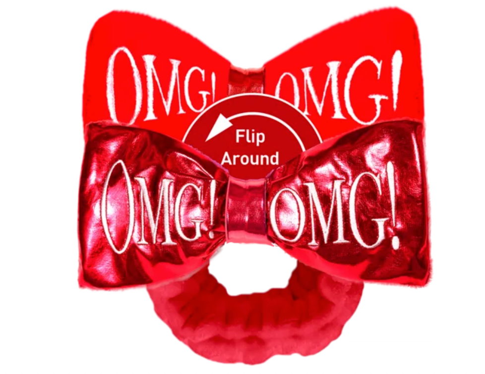 Double Dare (OMG)! Reversible Mega Hairband (Red Plush / Red Platinum)

