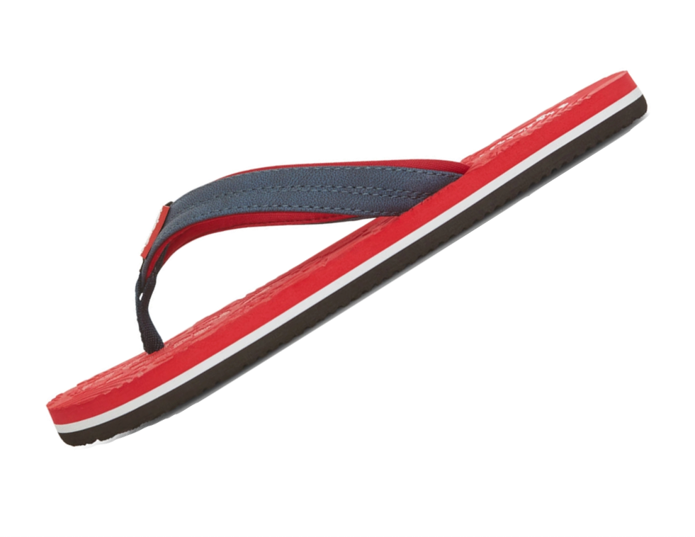Womens Calli Floral Thong Flip Flop, Red (543)