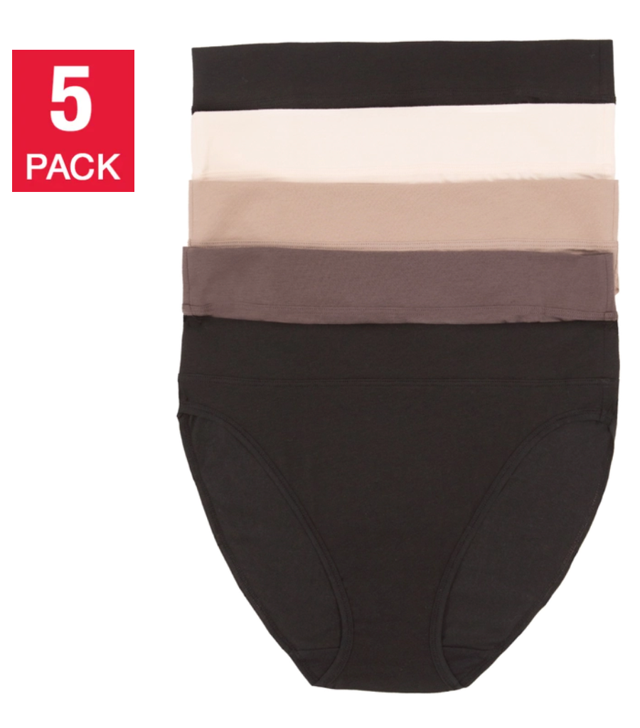 Felina Pima Cotton Hi-Cut Underwear - Classic (5-pack)