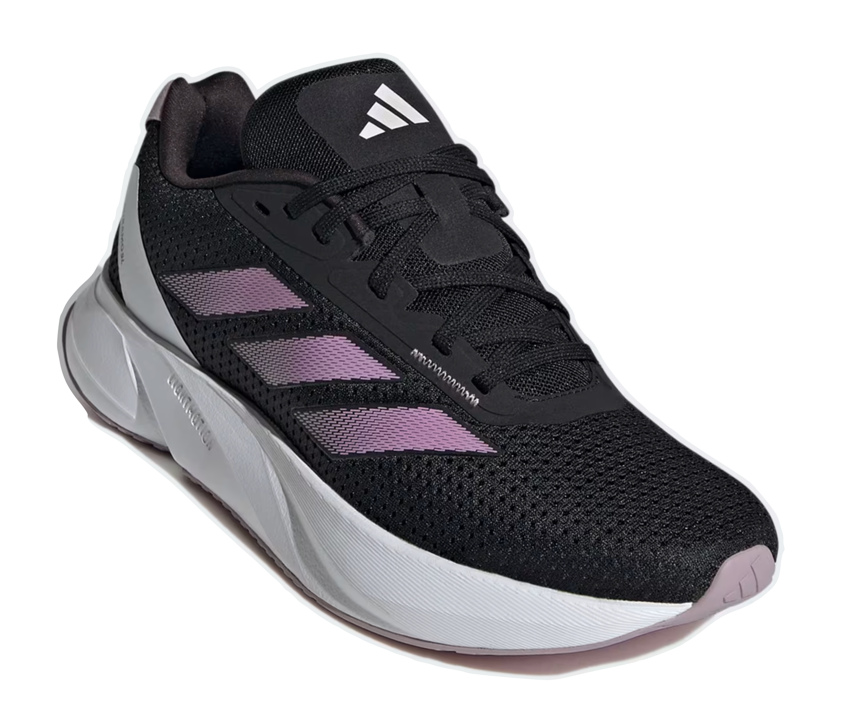 Adidas Ladies' Duramo SL Running Shoes - Core Black / Bliss Lilac / Preloved Fig

