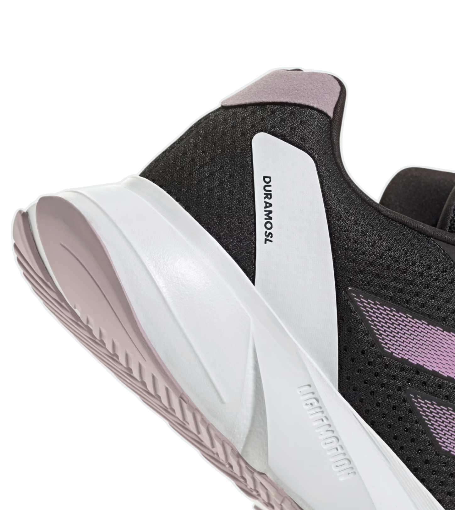 Adidas Ladies' Duramo SL Running Shoes - Core Black / Bliss Lilac / Preloved Fig
